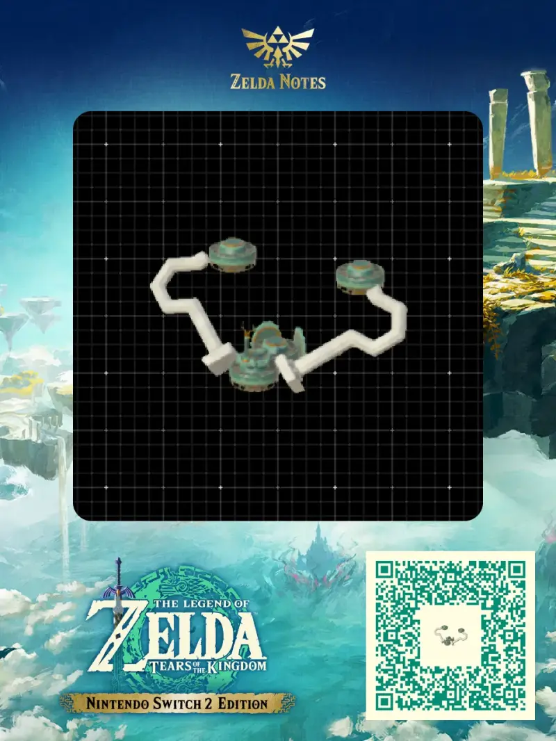 zhujzal's Air Strider flying machine - Zelda TOTK AutoBuild QR Code