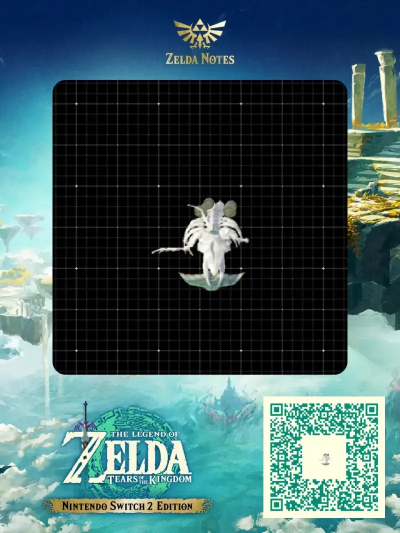 Flying Baby Gerudo Great Skeleton - Zelda TOTK AutoBuild QR Code