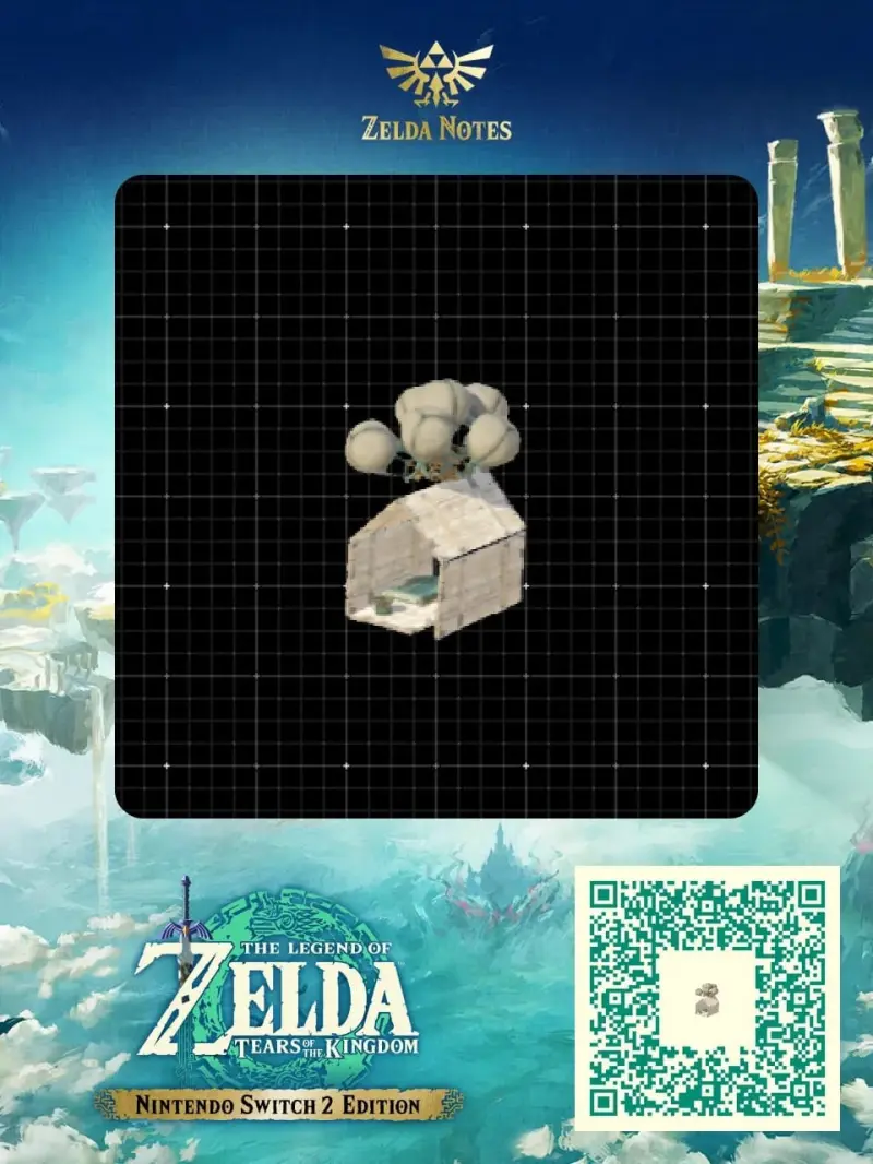 Balloon house from Up - Zelda TOTK AutoBuild QR Code