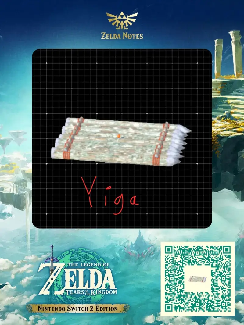 Yiga Raft - Zelda TOTK AutoBuild QR Code