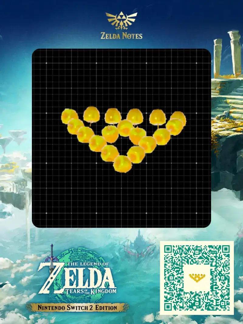 Triforce Golden Apple Forager - Zelda TOTK AutoBuild QR Code