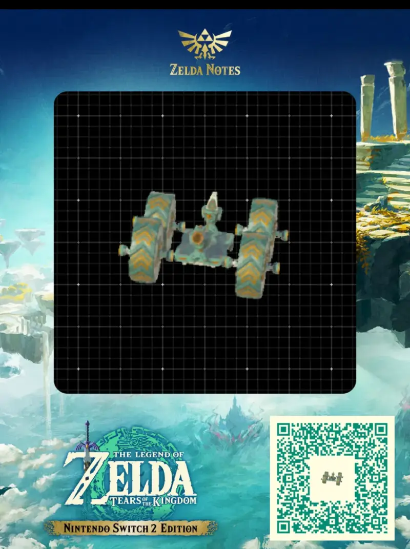 Vehicle with Weapon - Zelda TOTK AutoBuild QR Code