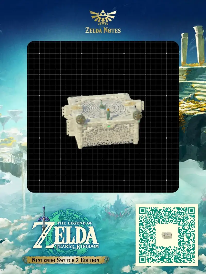 Flying platform with rocket - Zelda TOTK AutoBuild QR Code