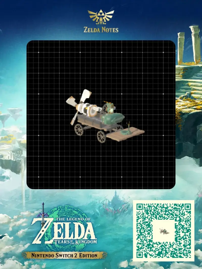 zhujzal's Wild Wagon w/ perpetual electric drive - Zelda TOTK AutoBuild QR Code