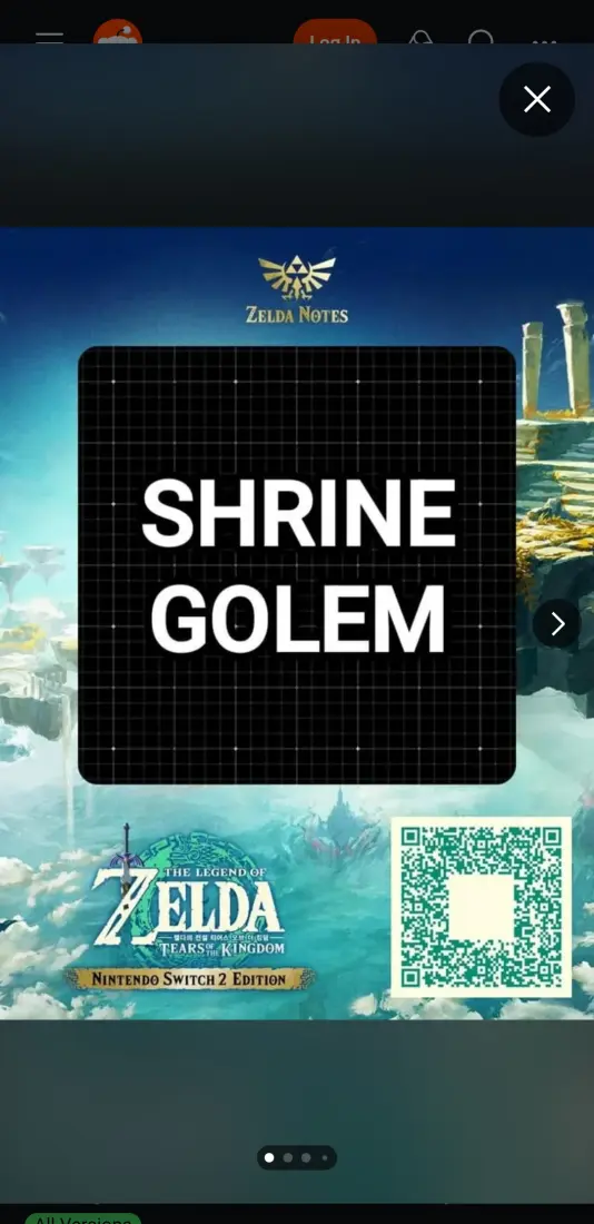 Srine golem glitch - Zelda TOTK AutoBuild QR Code