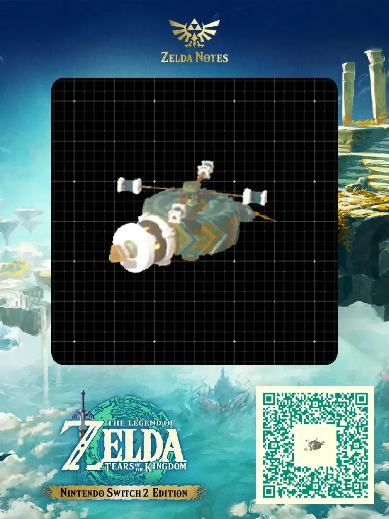 zhujzal's Big Wheel Perpetual Flight Engine #1 - Zelda TOTK AutoBuild QR Code