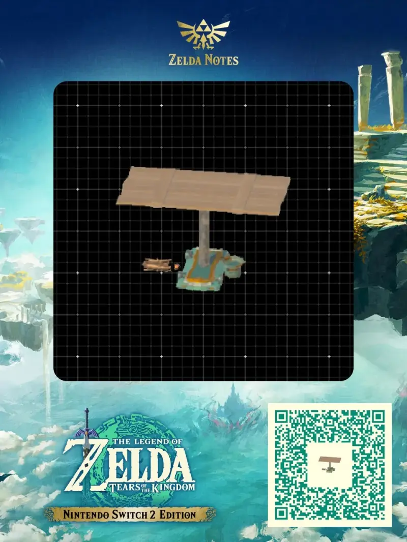 Instant Campfire + pots - Zelda TOTK AutoBuild QR Code