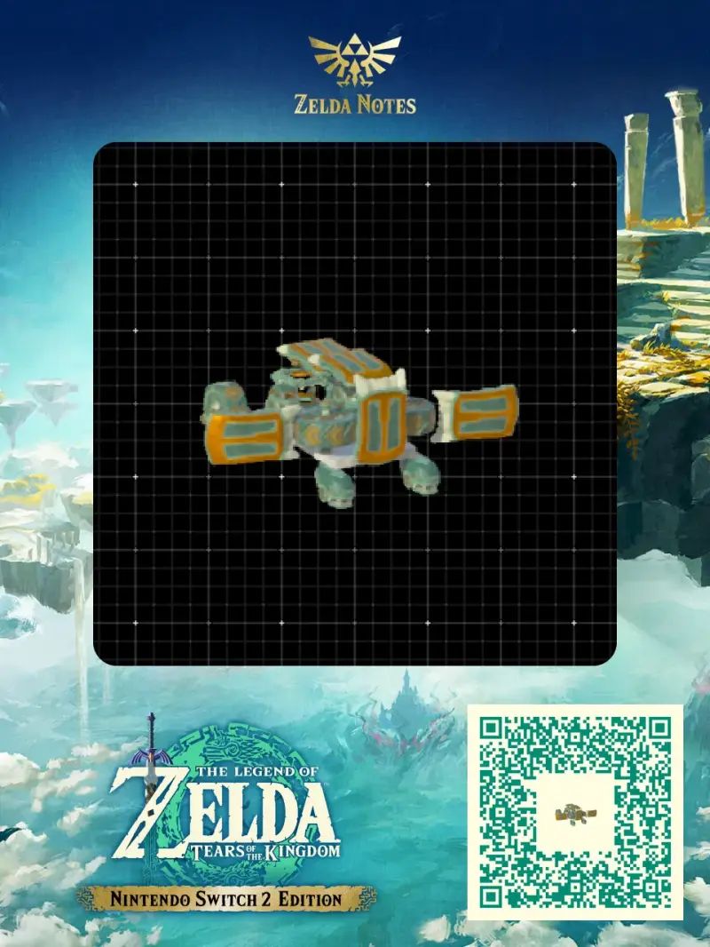 Fuel Efficient Car with Working Doors - Zelda TOTK AutoBuild QR Code