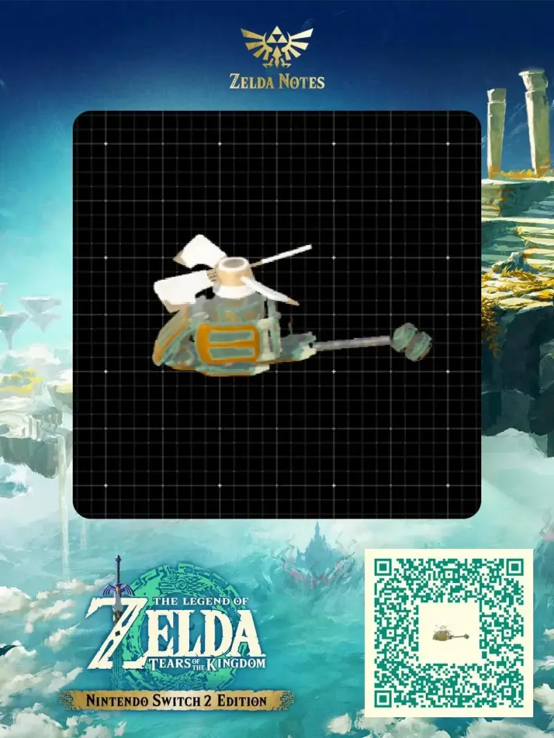 Been Awhile Since I Made a Helicopter  - Zelda TOTK AutoBuild QR Code