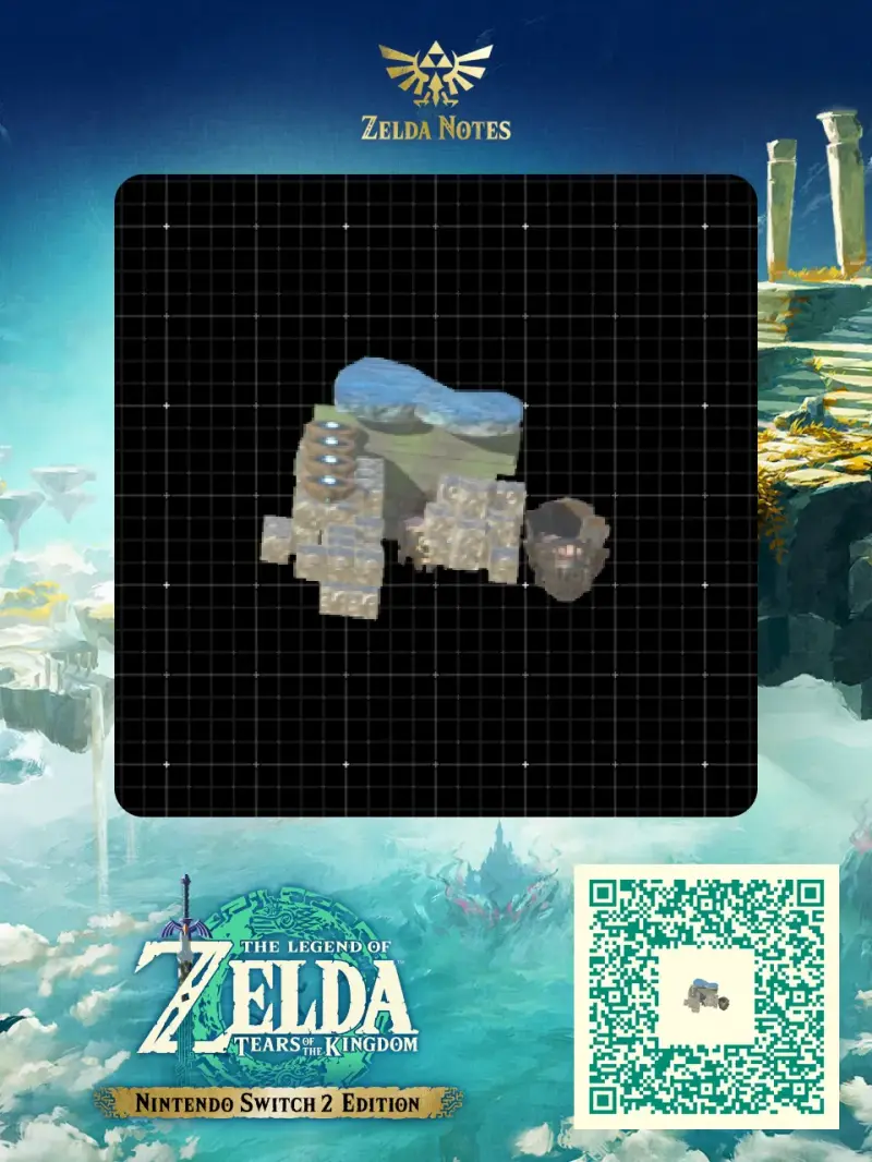 Cluster of objects that disappear after using them for quest/story proggress - Zelda TOTK AutoBuild QR Code