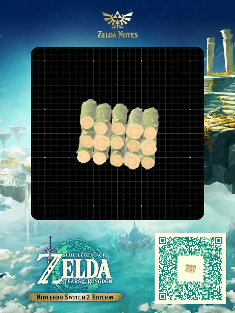 A bunch of logs - Zelda TOTK AutoBuild QR Code