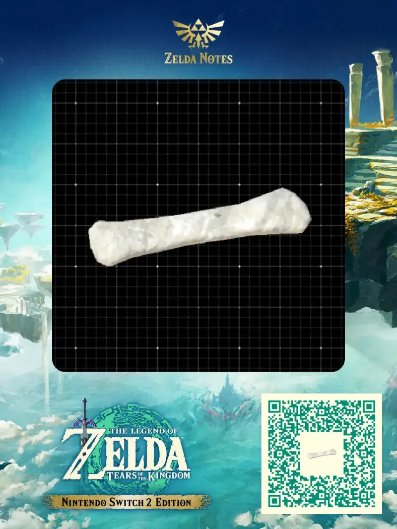missable whale bone - Zelda TOTK AutoBuild QR Code