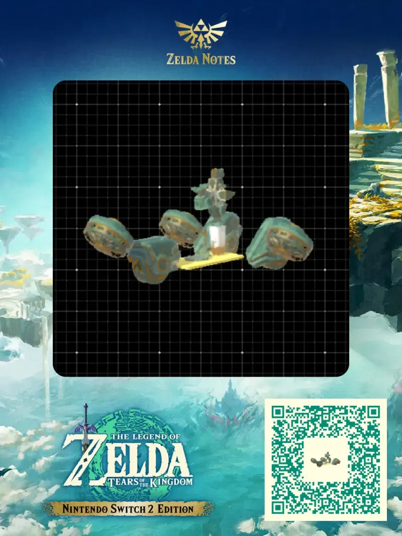 Triwheel Amphibious MRX8F - Zelda TOTK AutoBuild QR Code