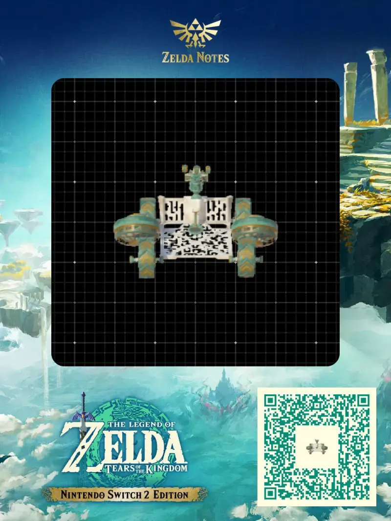 Tetrad Amphibious Rover EX8FF - Zelda TOTK AutoBuild QR Code