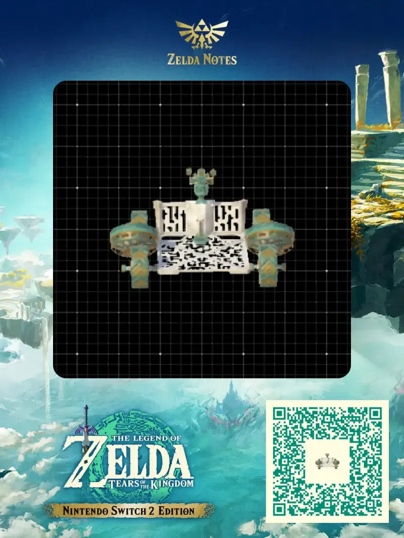 Tetrad Amphibious Rover EX8FF XL - Zelda TOTK AutoBuild QR Code