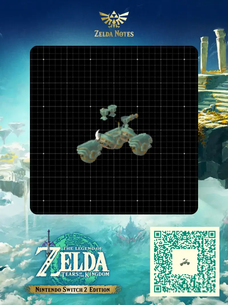 Triwheel Amphibious Raider M-C1X10 - Zelda TOTK AutoBuild QR Code