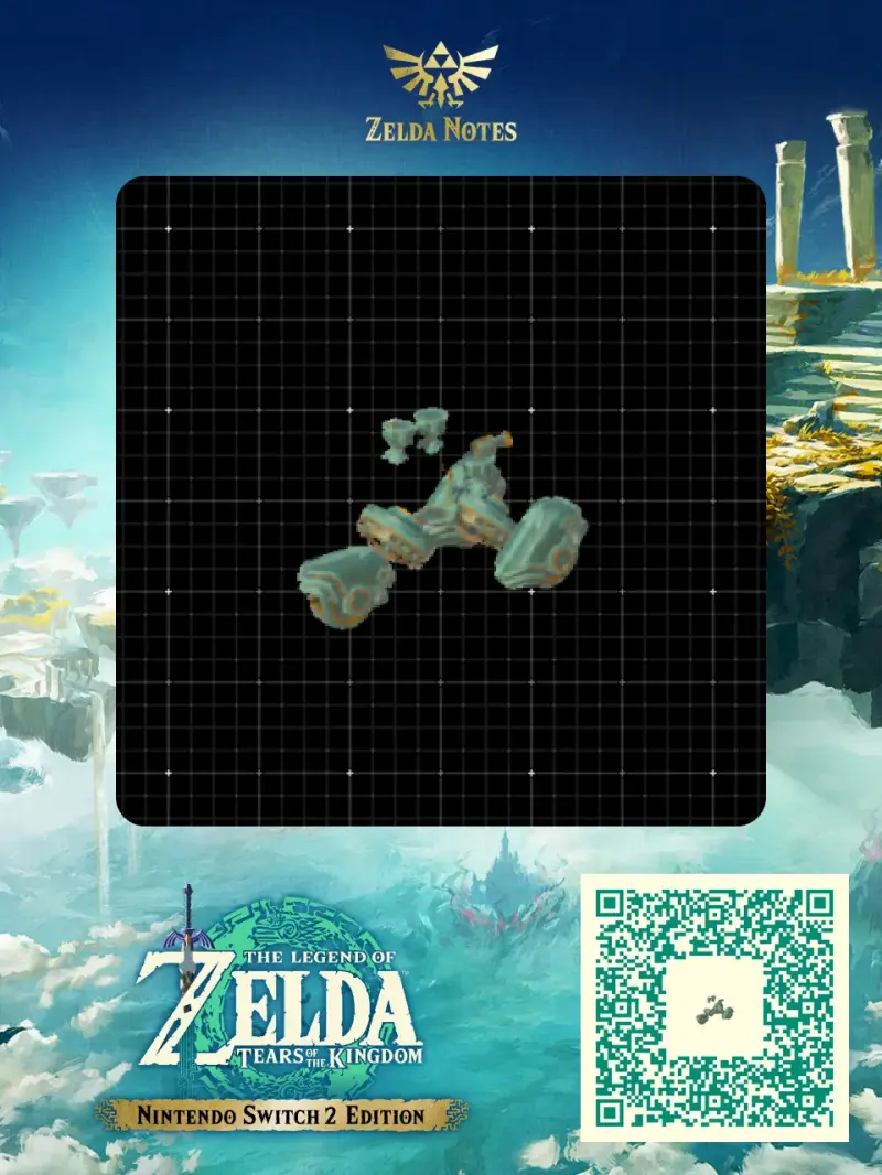 Triwheel Amphibious Raider M-C1X10 V2 - Zelda TOTK AutoBuild QR Code