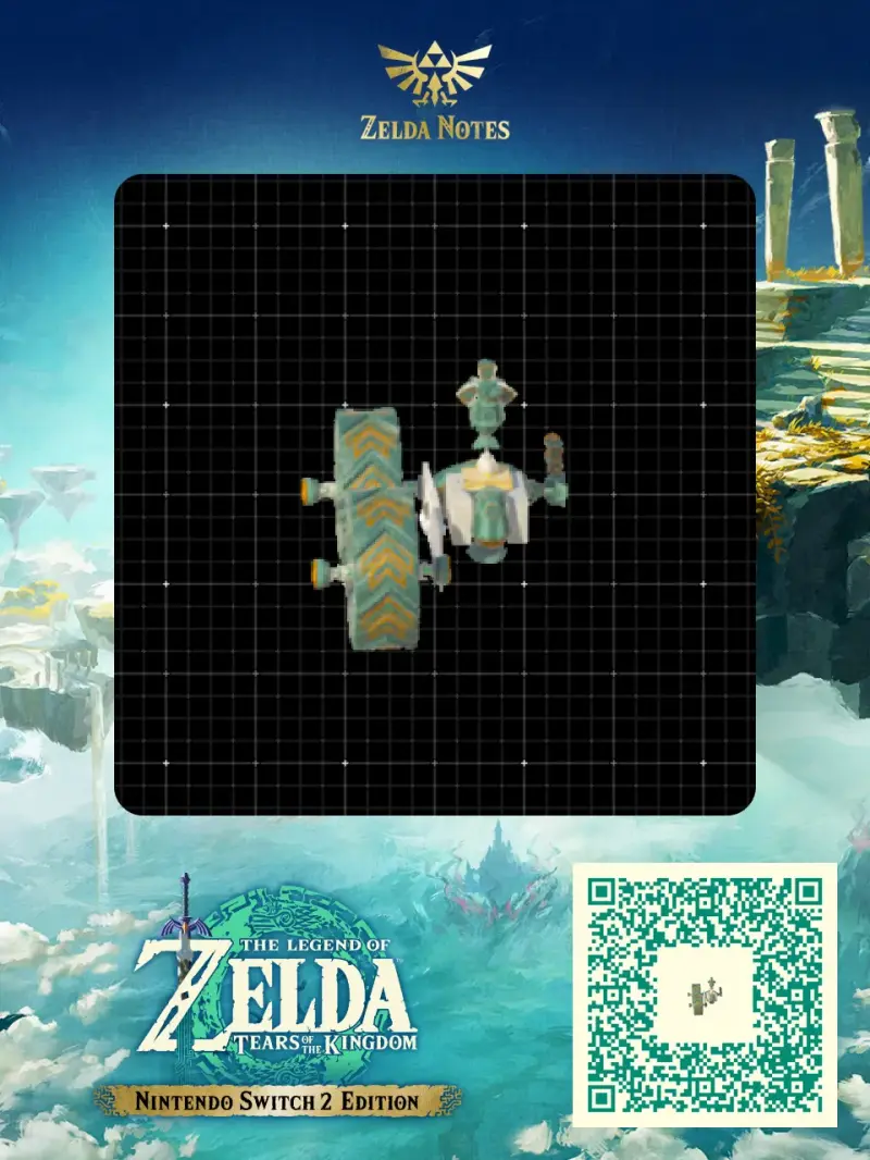Two-Wheel Amphibious Rover C2X6 - Zelda TOTK AutoBuild QR Code