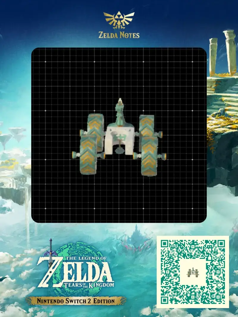 Tetrad Amphibious Rover X10SP - Zelda TOTK AutoBuild QR Code