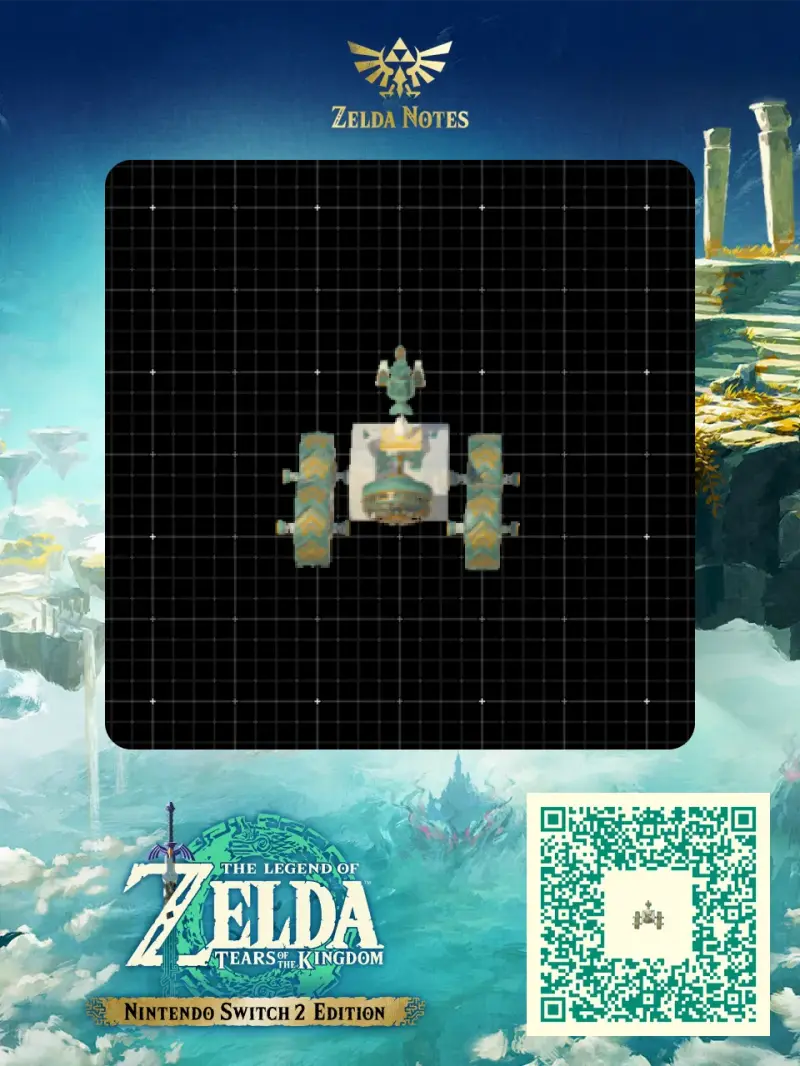 Tetrad Amphibious Rover X3F - Zelda TOTK AutoBuild QR Code