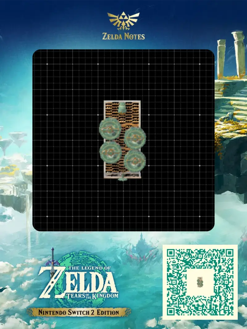 Mountain elevator - Zelda TOTK AutoBuild QR Code