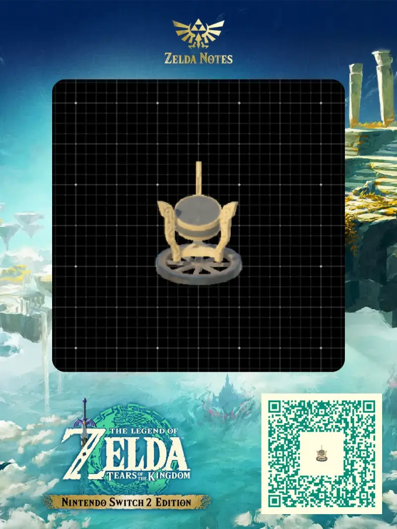BotW Sheikah terminal - Zelda TOTK AutoBuild QR Code