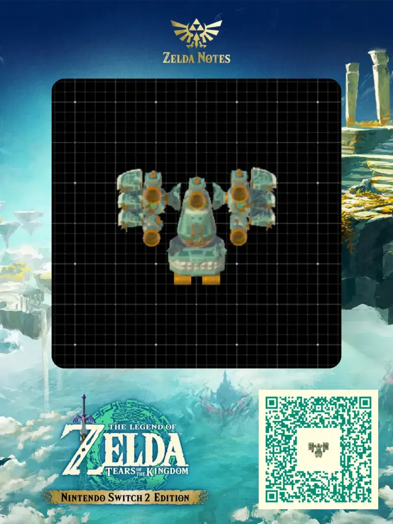 Laser tower  - Zelda TOTK AutoBuild QR Code